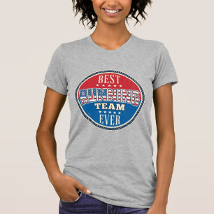 Löpteam Patriotisk Vintage Badge Design_1 T Shirt