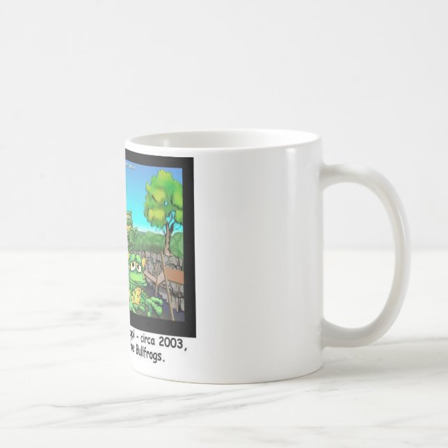 Löptramp med grodor Roliga presenter/Samlingsförem Kaffemugg (Höger)