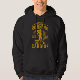Löpträning som konditionsträning på gymmet hoodie