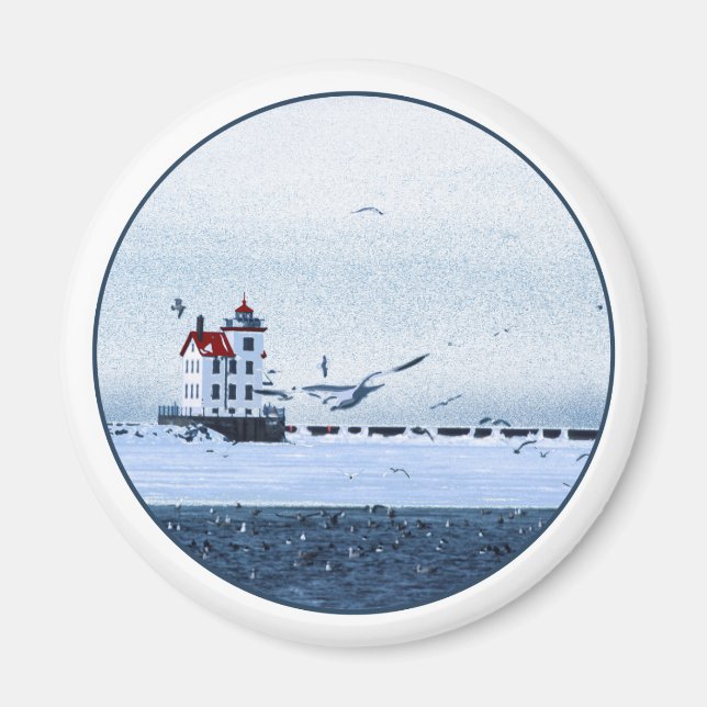 Lorain Lighthouse Magnet (Framsidan)