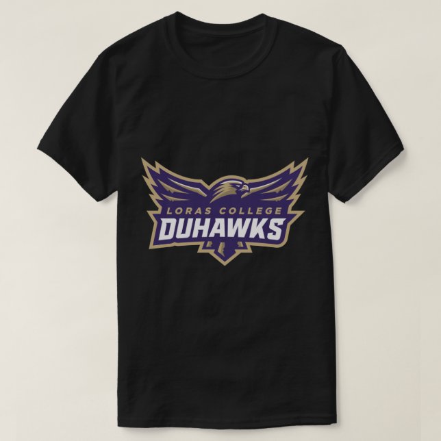 Loras College duhawks Pullover Hoodie T Shirt (Design framsida)