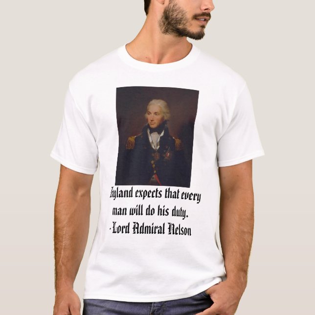 Lord Amiral Nelson Tee Shirt (Framsida)