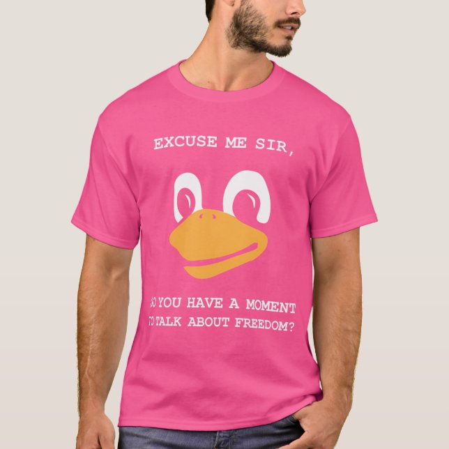 Lord and Savior Tux Penguin Linux Religion T Shirt (Framsida)