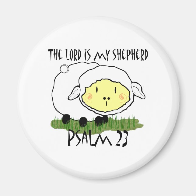 LORD är min herde Psalm 23 Magnet (Framsidan)