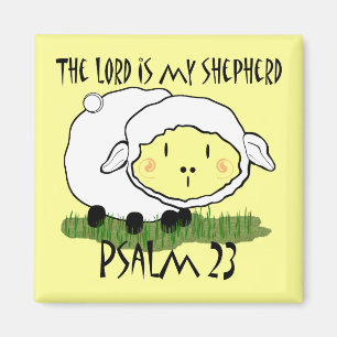 LORD är min herde Psalm 23 Spädbarn t-shirt- U Magnet