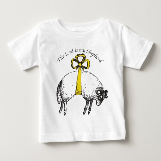LORD är min herde Psalm 23 T Shirt (Framsida)