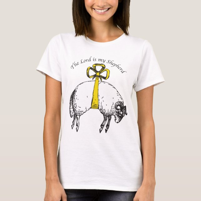 LORD är min herde Psalm 23 T-shirt (Framsida)