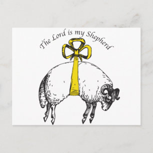 LORD är min herde Psalm 23 Vykort