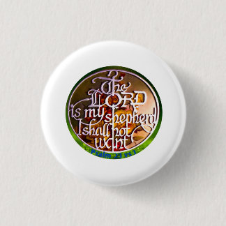 LORD är Min Shepherd ...Button Knapp