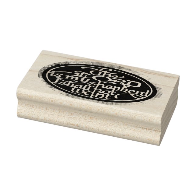 LORD är min Shepherd.... Trästämpel Stämpel (Stämpel)