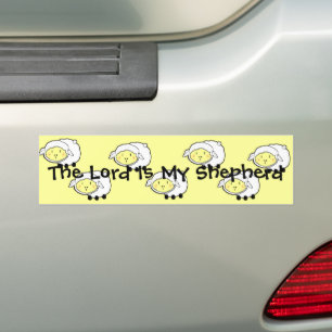 LORD är min skvallerbock Cute Sheep Graphic Bildekal