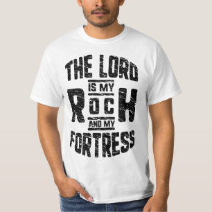 LORD är min Sten och min fästning Christian T Shirt