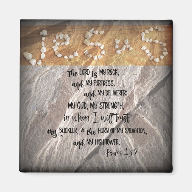 Lord är min Sten Psalms Magnet (Framsidan)