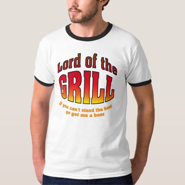 Lord av grilla t shirt (Framsida)