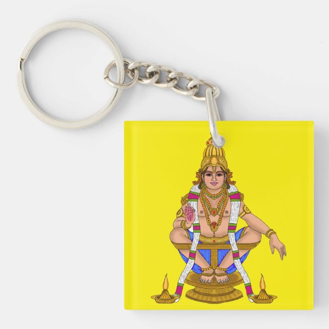 Lord Ayyappan Nyckelring (Framsidan)
