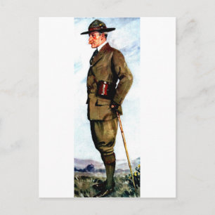 Lord Baden-Powell - Scouting Founder Vykort