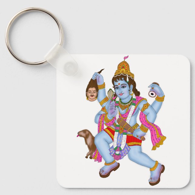 Lord Bhairava Keychain Nyckelring (Framsida)