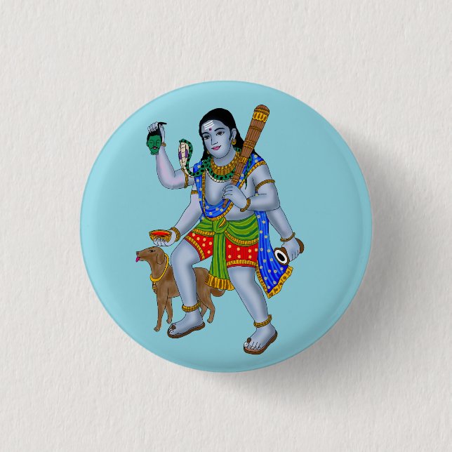 Lord Bhairava-knapp Knapp (Framsida)
