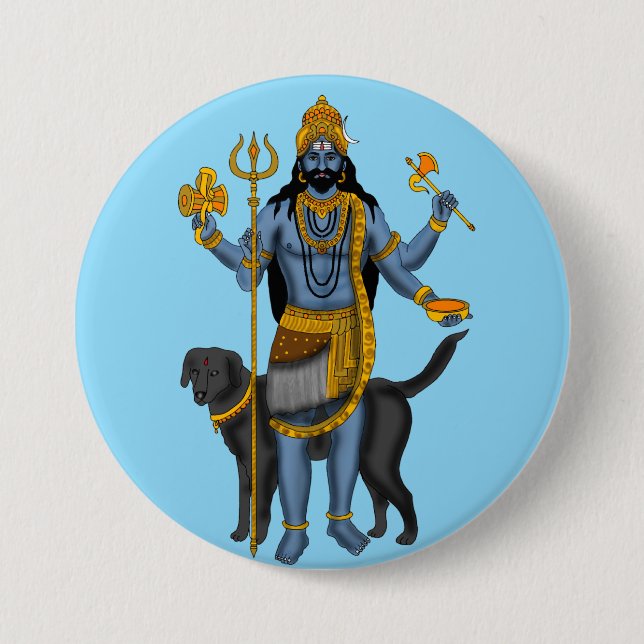 Lord Bhairava-knapp Knapp (Framsida)