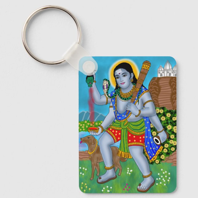 Lord Bhairava Nyckelring (Framsida)