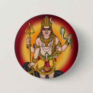 Lord Bhairava Retro Knapp