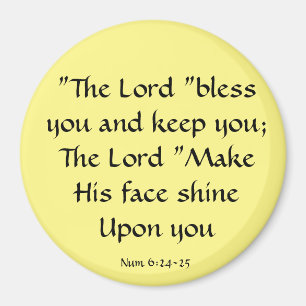 Lord Bless and behålla du bibelcitat Magnet