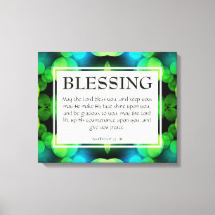 LORD BLESS DIG Nummer 6:24-26 BLESSING Canvastryck
