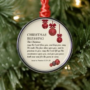LORD BLESS DIG Siffror 6 CHRISTMAS Julgransprydnad Metall
