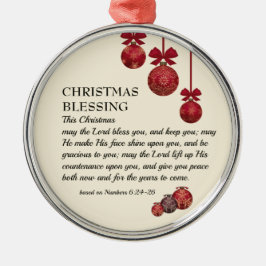 LORD BLESS DIG | Siffror 6 | CHRISTMAS Julgransprydnad Metall