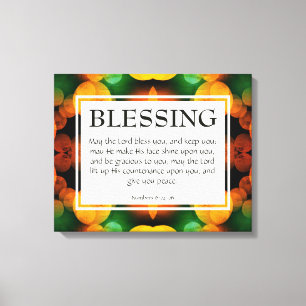 LORD BLESS DIG   Tal 6:24-26 Christian Canvastryck