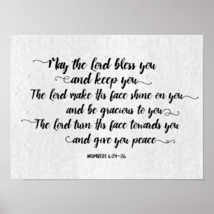Lord Bless you and Behålla You Art Print Poster