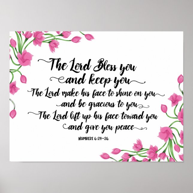 Lord Bless you and Behålla You Art Print Poster (Framsidan)