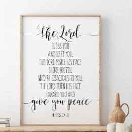 Lord Bless You and Behålla You, nummer 6:24-26 Poster