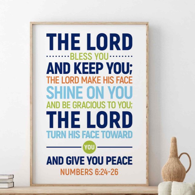 Lord Bless You and Behålla You, nummer 6:24-26 Poster (Skapare uppladdad)