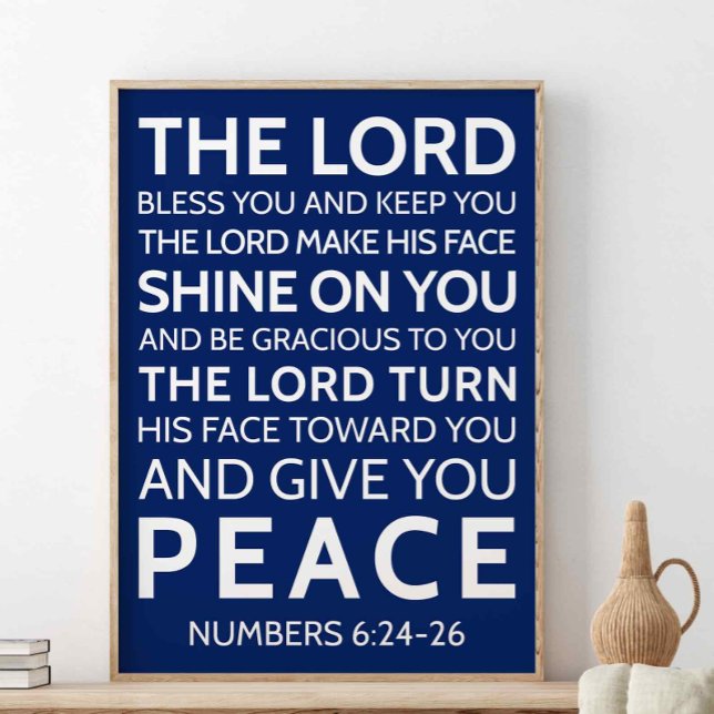 Lord Bless You and Behålla You, nummer 6:24-26 Poster (Skapare uppladdad)