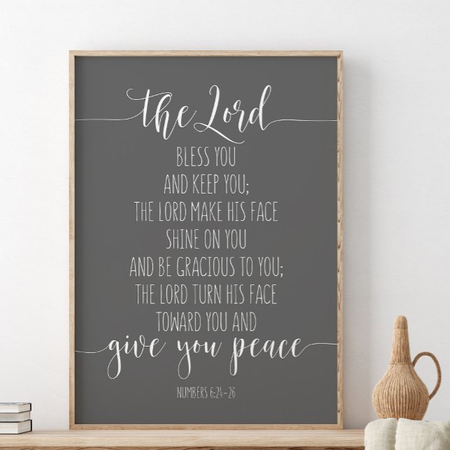 Lord Bless You and Behålla You, nummer 6:24-26 Poster (Skapare uppladdad)