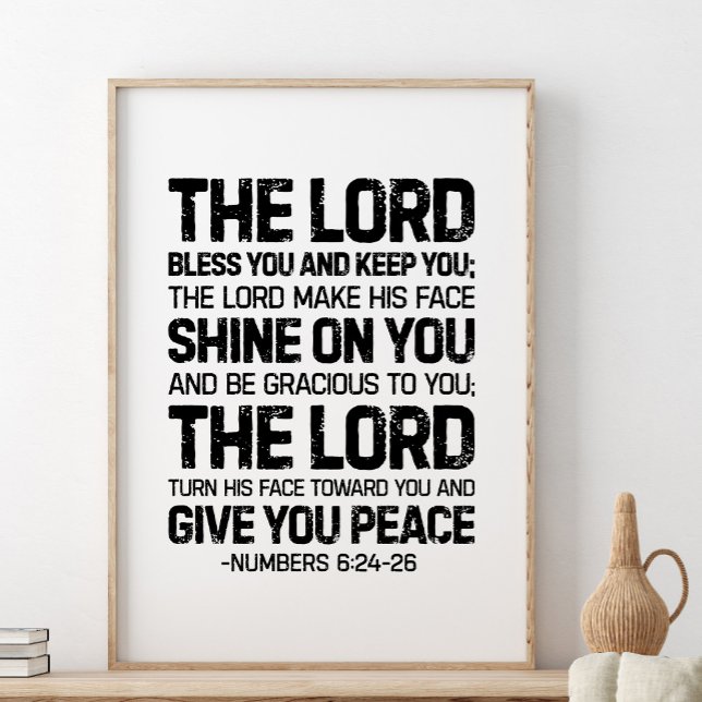 Lord Bless You and Behålla You, nummer 6:24-26 Poster (Skapare uppladdad)