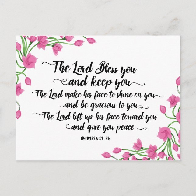 Lord Bless You and Behålla You Postcard Vykort (Framsida)