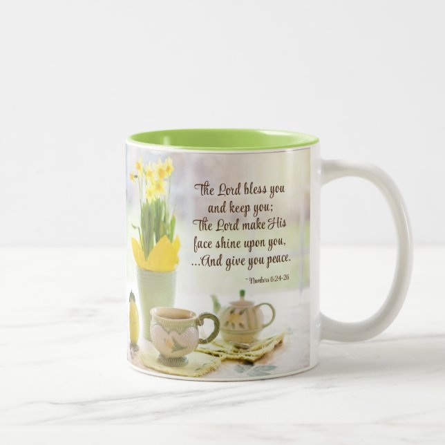 Lord Bless You Numbers 6:24-26 Bible Verse Mugg (Höger)