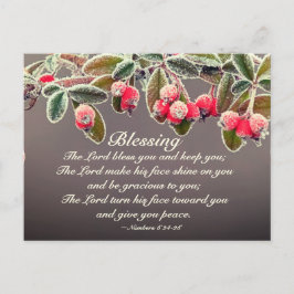 Lord Bless You Numbers 6:24-26 Scripture Vykort