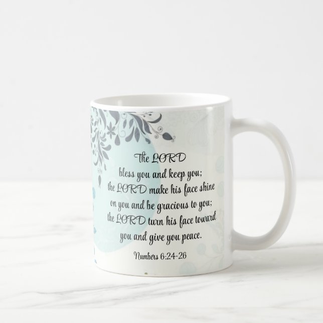 Lord Bless You, nummer 6:24, Bible Verse Kaffemugg (Höger)