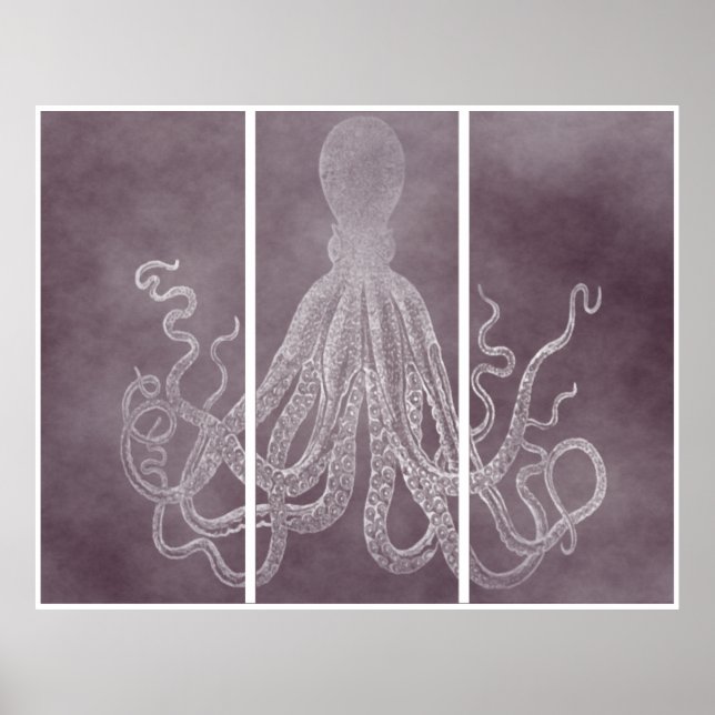 Lord Bodner Triptych in Dusky Rosa Poster (Framsidan)