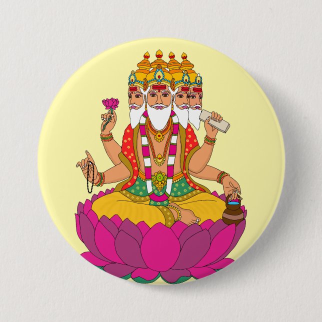 Lord Brahma-knapp Knapp (Framsida)