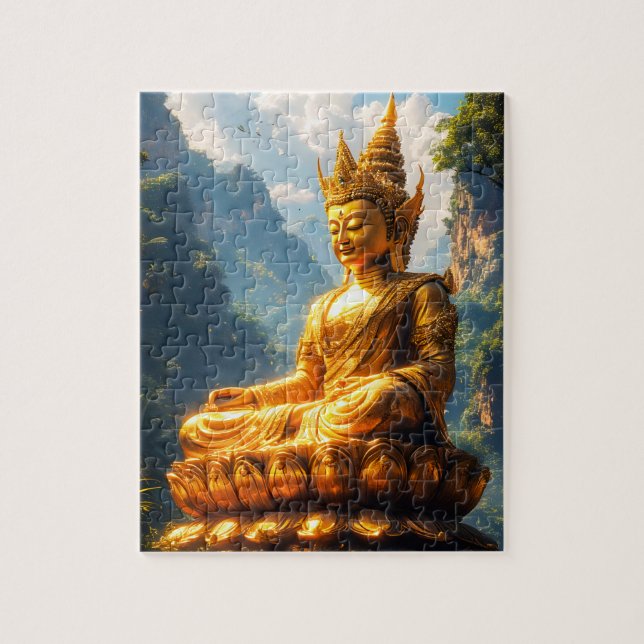 Lord Buddha från det gyllene landet Pussel (Vertikal)
