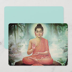 Lord Buddha - gratulationskort Meddelande