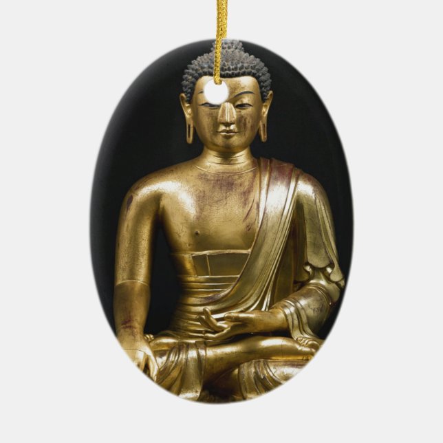 Lord Buddha Julgransprydnad Keramik (Framsidan)