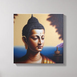 lord buddha oljemålning canvastryck