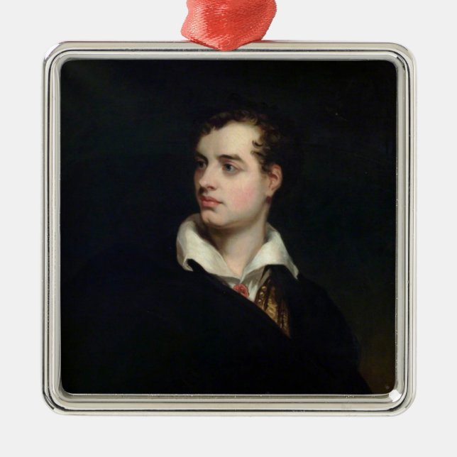 Lord Byron (av Laslett John Pott) Julgransprydnad Metall (Framsidan)