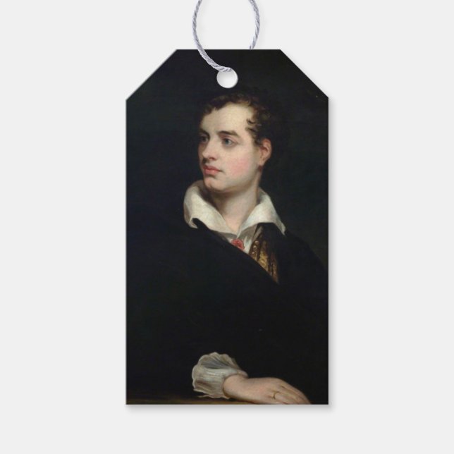 Lord Byron (av Laslett John Pott) Presentetikett (Framsidan)