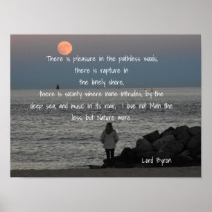 Lord Byron - Citat - Art Print Poster